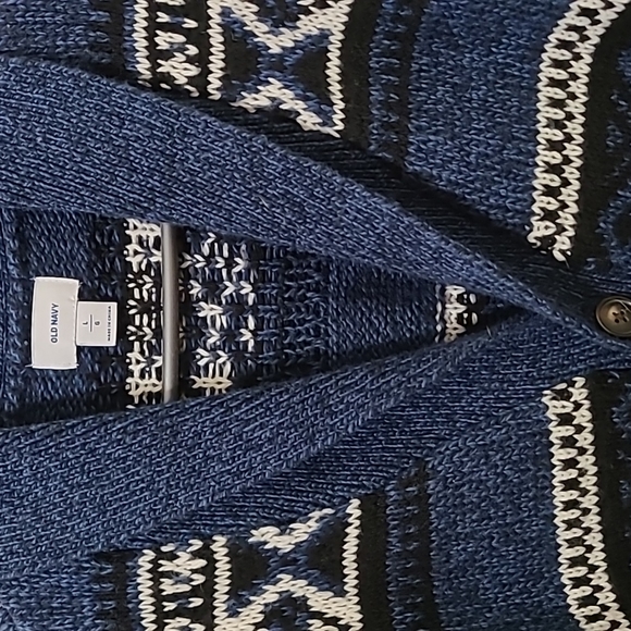 Old Navy Large Men's Blue Cardigan-style Sweater - Picture 4 of 4